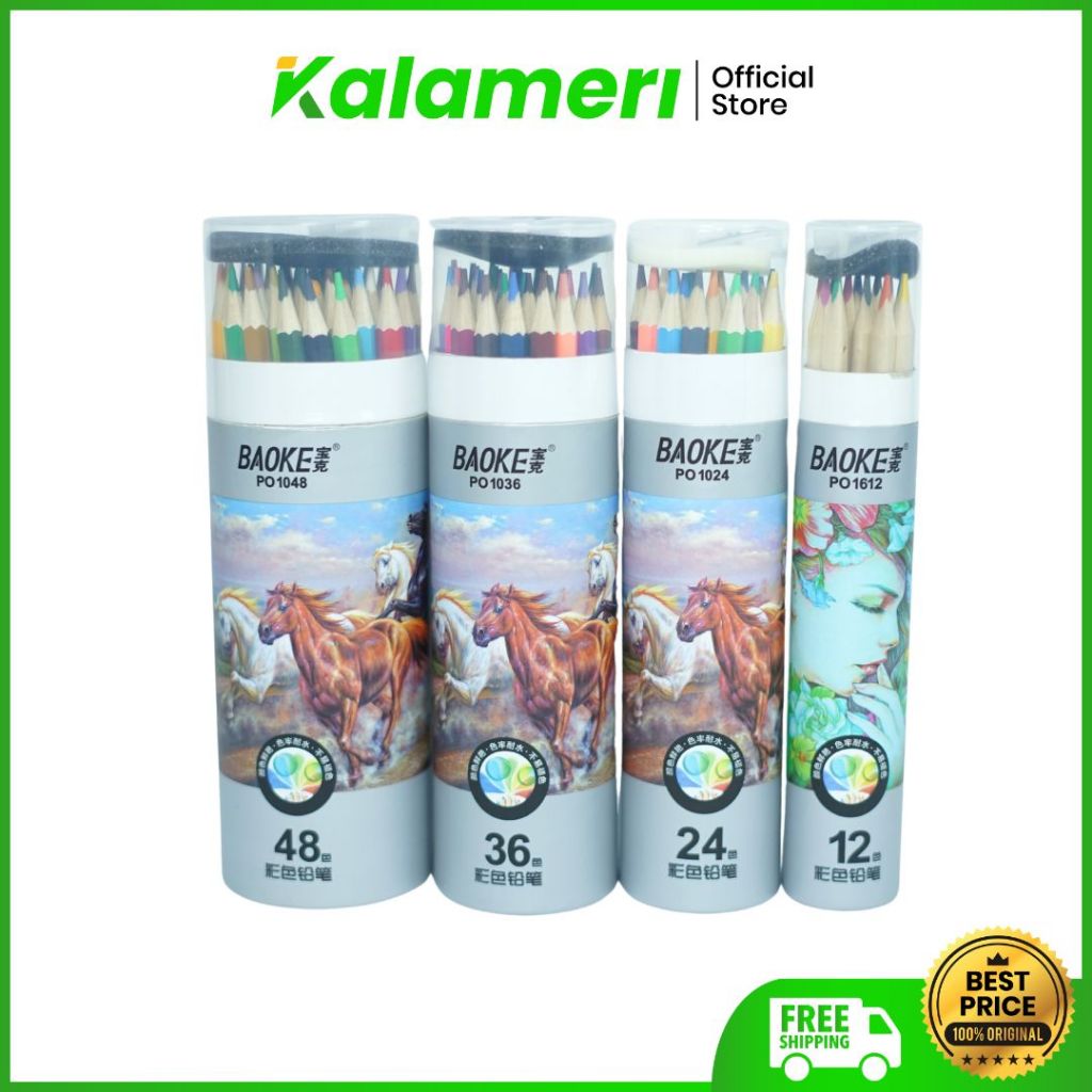 

KALAMERI - Baoke Color Pencil B - Pensil Warna Baoke B Berbagai Isi
