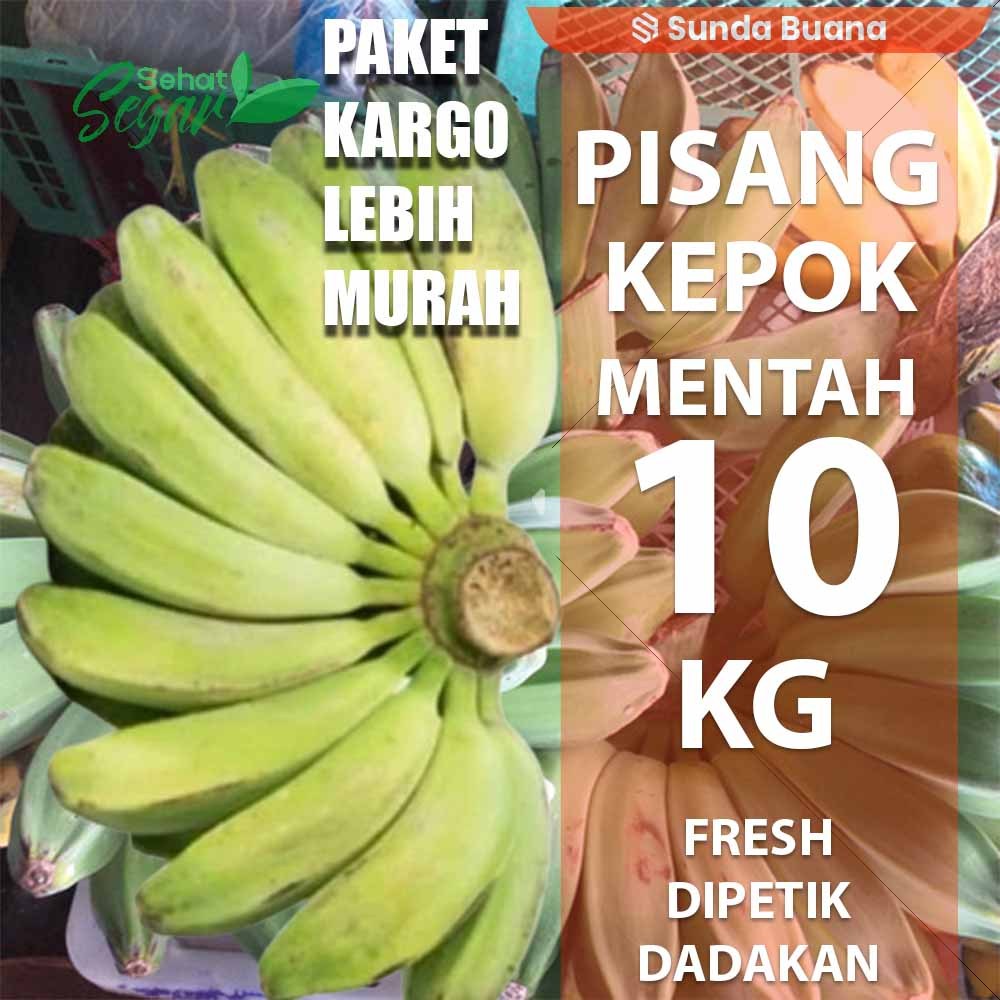 

Paket Kargo Pisang Kepok Mentah 10 kg Fresh