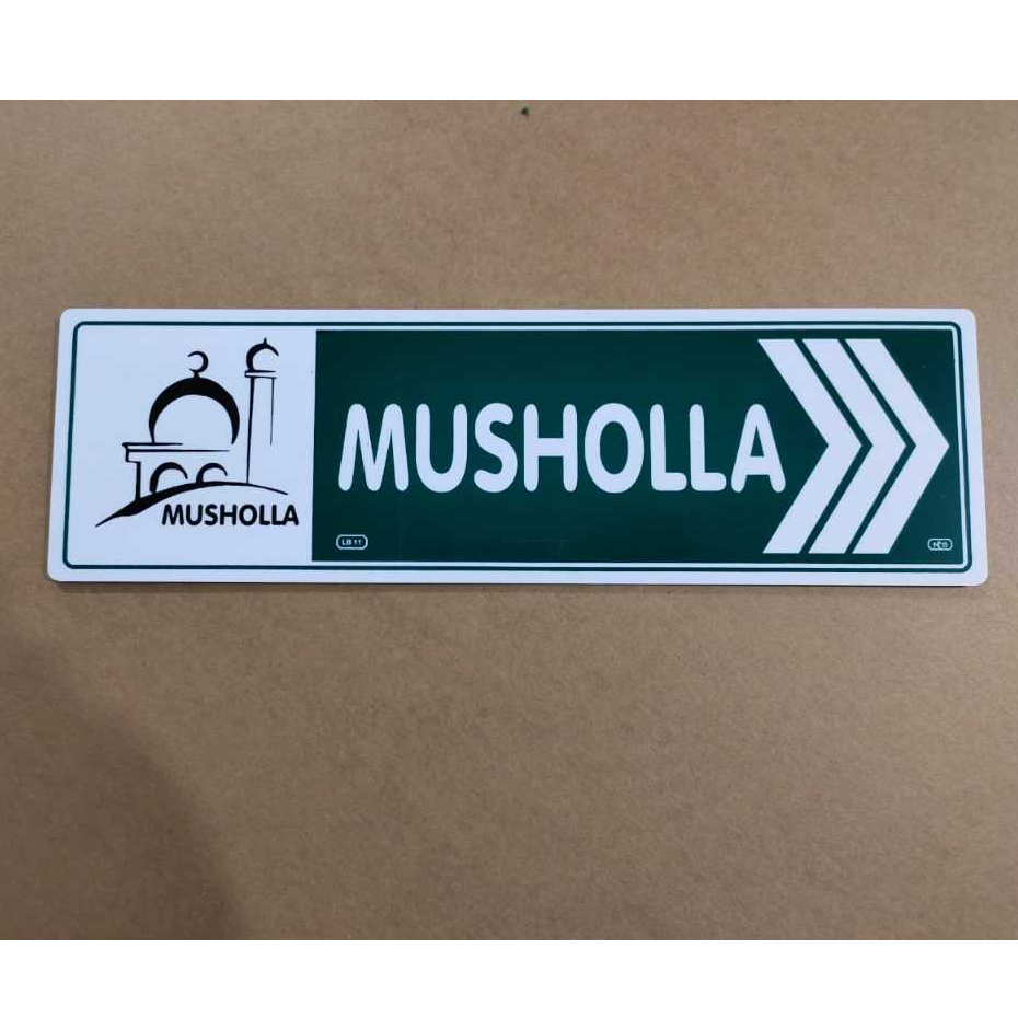 

Label Acrylic Besar / Label Akrilik Besar 9x30cm - Musholla Kanan (Hijau_Putih)