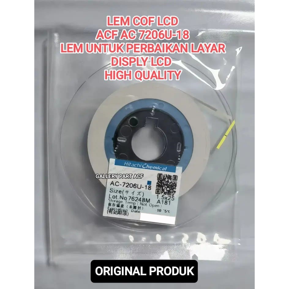 lem cof lcd - lem perekat COF TCON - lem acf ac - lem flexibel lcd tv - acf ac 7206 2056 7813 7246