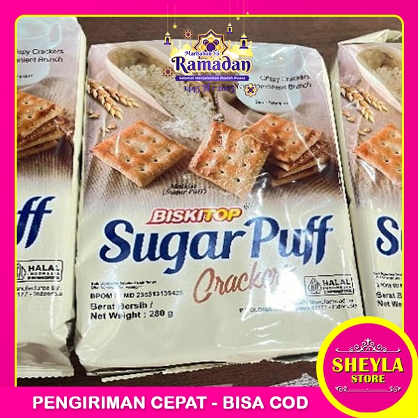 

Biskitop Sugar Puff Crackers Malkist 280gr / Hajatan Parcel Hampers Denex Butter Cookies 90gr / TV-73