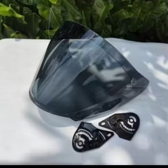 Kaca Flat visor helm alv Ultron alv ultron pro hitam bening bonus rachet visor