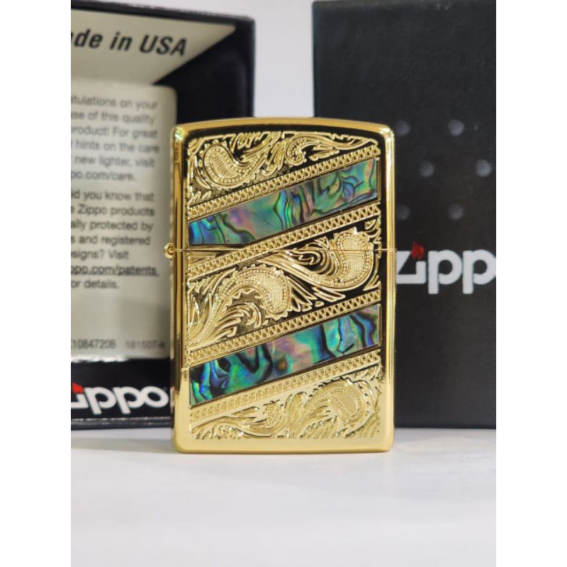 Zippo Original Gold Stripes