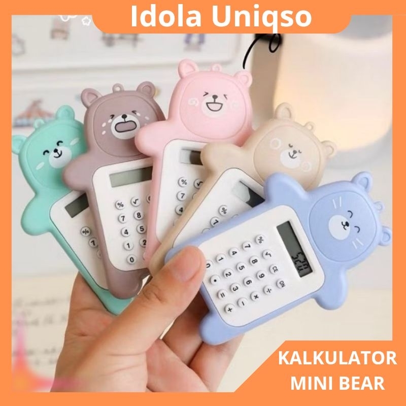 

Kalkulator Beruang Mini Kalkulator Portable Kartun Korea Gantungan Kunci
