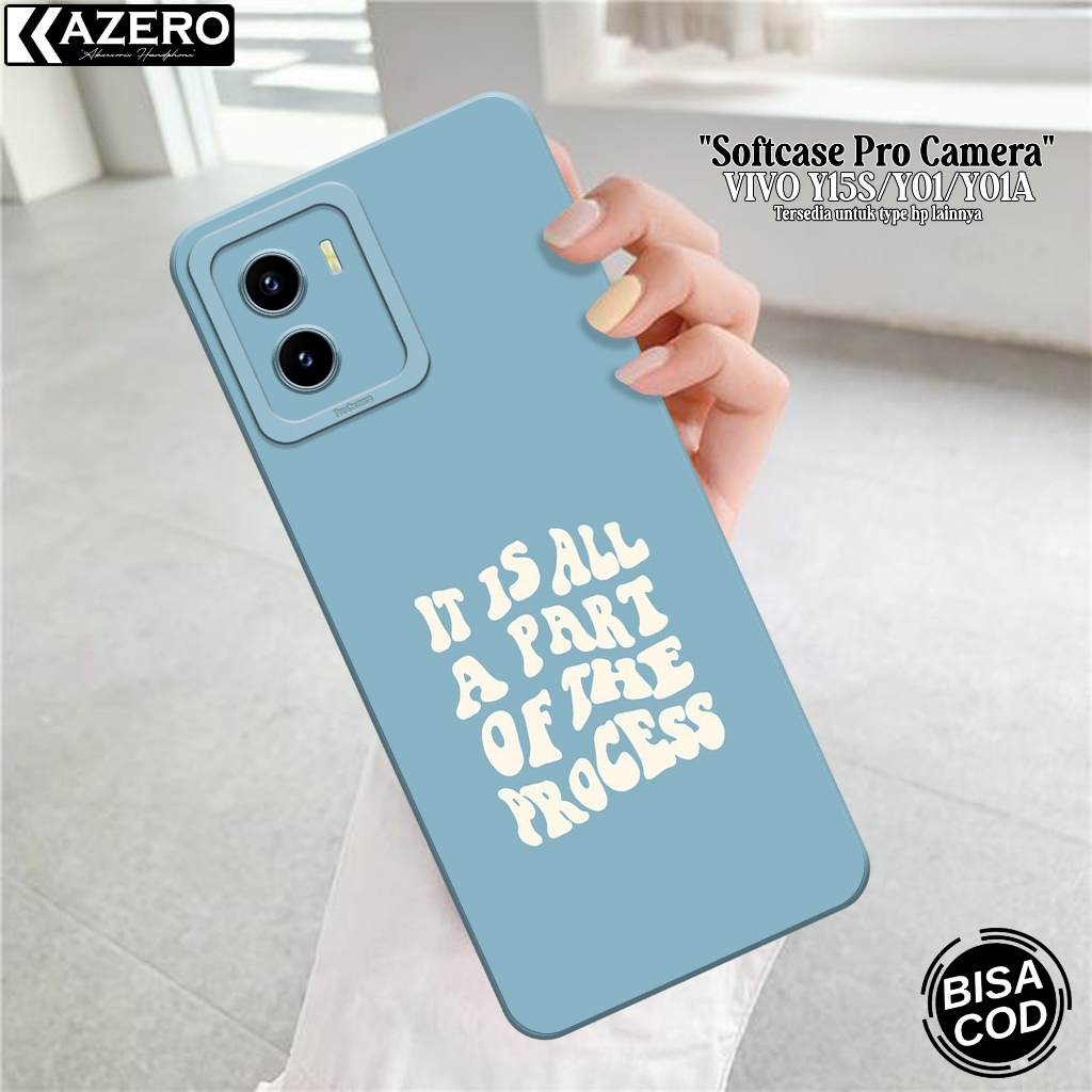 Case Hp Vivo Y15S/Y01 Terbaru - Case Aesthetic - Soft Macaron Pro Camera - Softcase Vivo Y15S/Y01 Te
