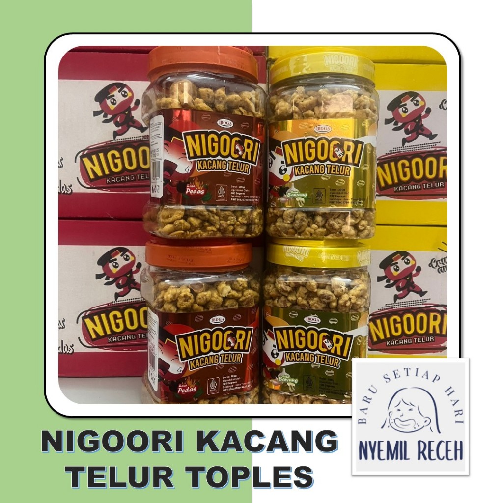 

Nigoori Kacang Telur Toples Isi 300gr