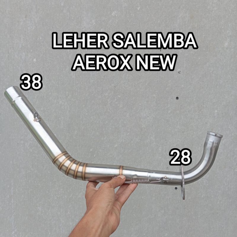 LEHER KNALPOT AEROX NEW INLET 38MM MODEL SALEMBA