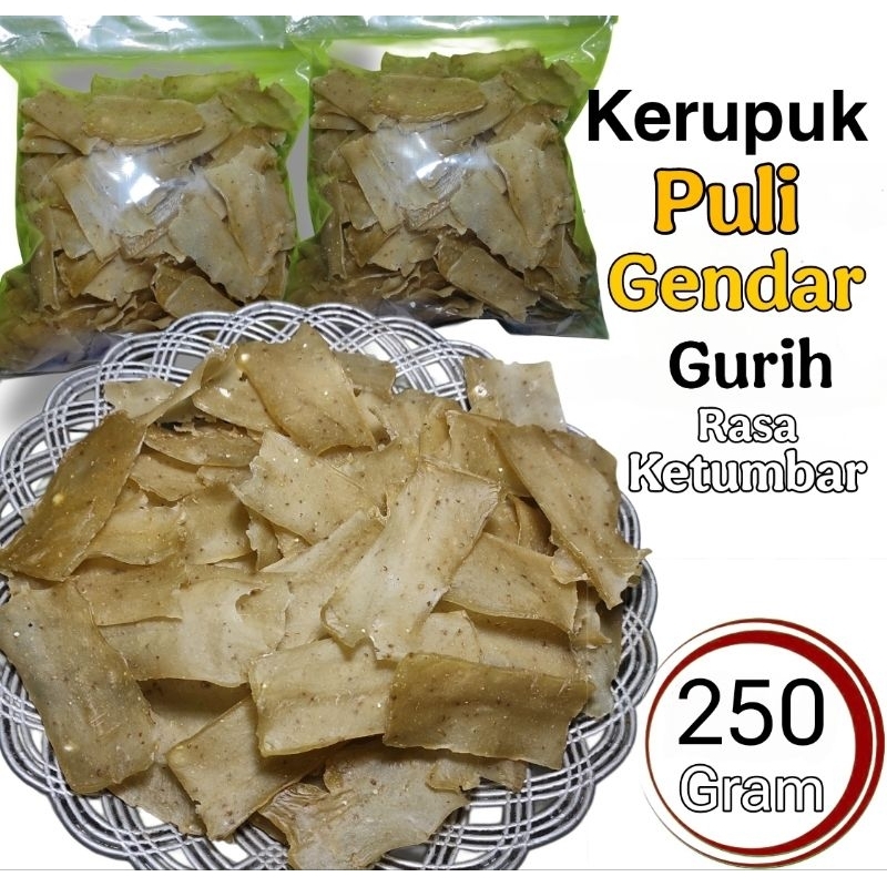 

Kerupuk Puli Gendar Halus Rasa Ketumbar Gurih Mentah 250gr