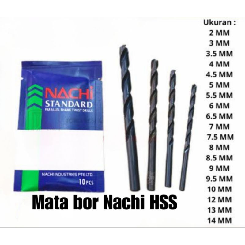 Mata Bor Besi NACHI HSS ORIGINAL