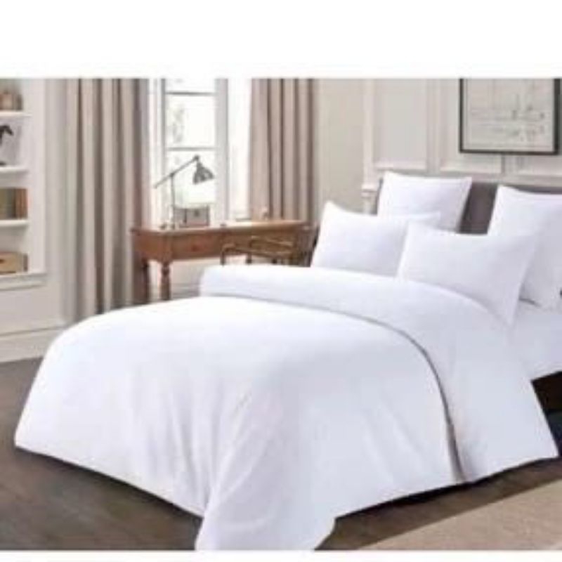 bed cover hotel putih premium bed cover hotel bintang 5 180x200 bedcover hotel set polos 160x200