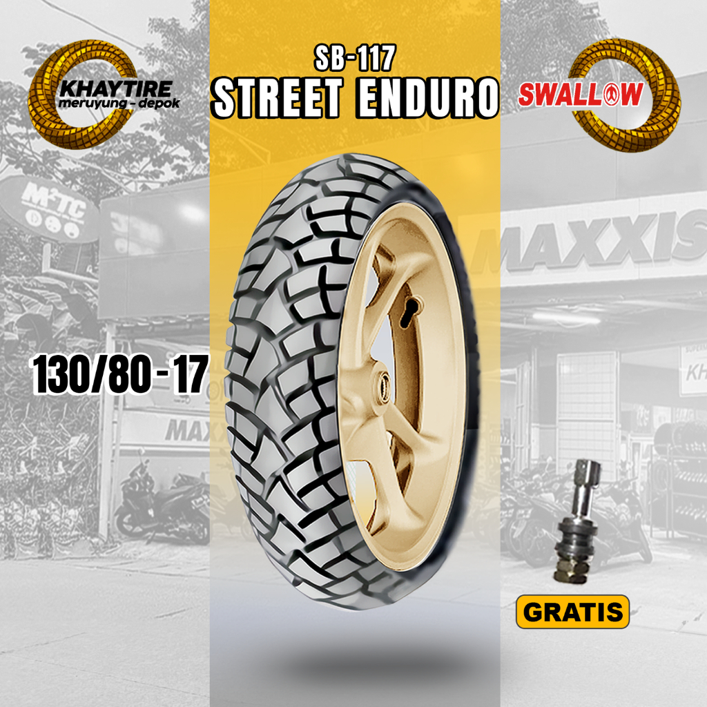 Ban Motor Adventure Touring SWALLOW STREET ENDURO 130/80 Ring 17 Tubeless