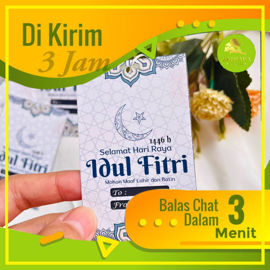 

Hang Tag Idul Fitri Lebaran Idul Fitri Custom Free Design 1 Sisi free desain dan bisa custom