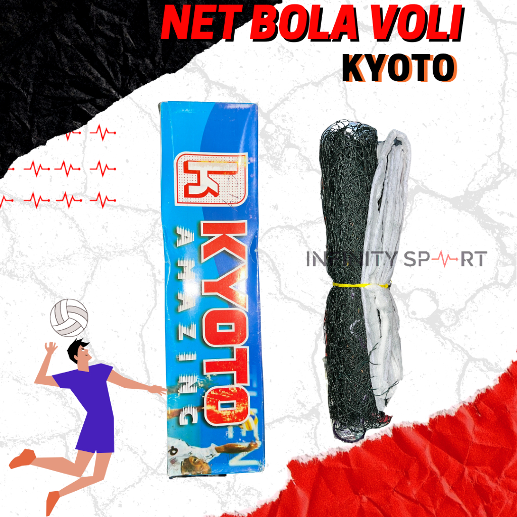 Net Bola Voli Kyoto/Jaring Bola Voli/ Net voli/ Net