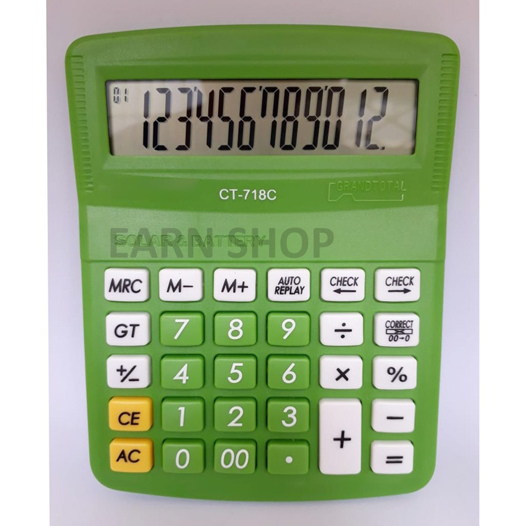 

RB Kalkulator 12 Digit CT-718 Warna / Calculator 718 CT 718 WARNA KALKULATOR MEJA DAGANG 12 DIGIT