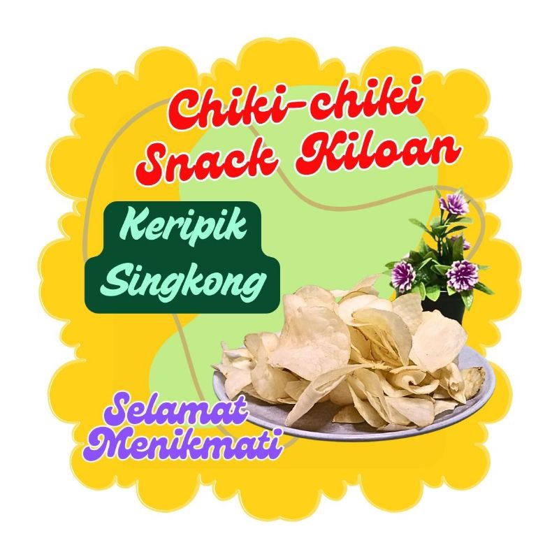 

Keripik singkong gurih renyah chiki-chiki kiloan 100gr 250gr 500gr