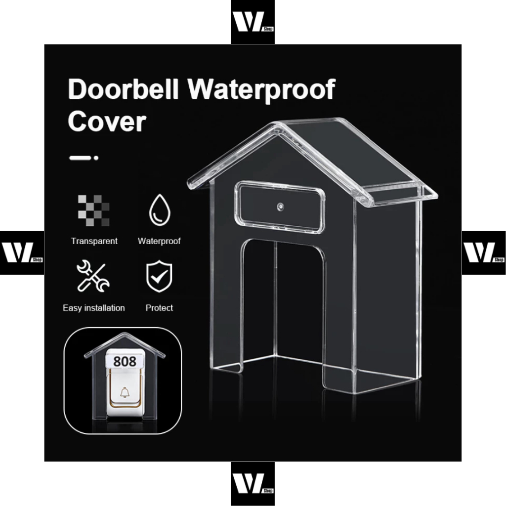 Cover Pelindung Bel Rumah - Penutup Bel Rumah dari Air Hujan - Cover Bell Outdoor