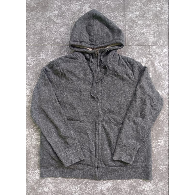 ZIP HOODIE SHERPA UNIQLO XL SECOND