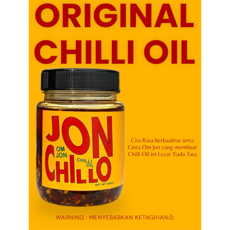 

Jon's Tasty Chilli Oil Original