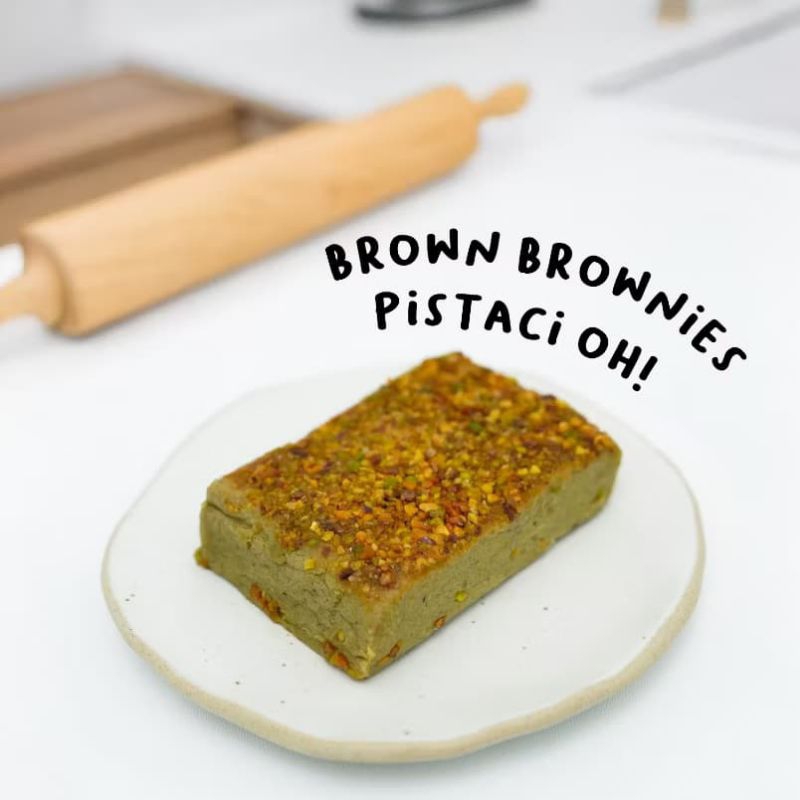 

BROWN BROWNIES PISTASCI OH! | DAIRY FREE BY KEDAI MPASI