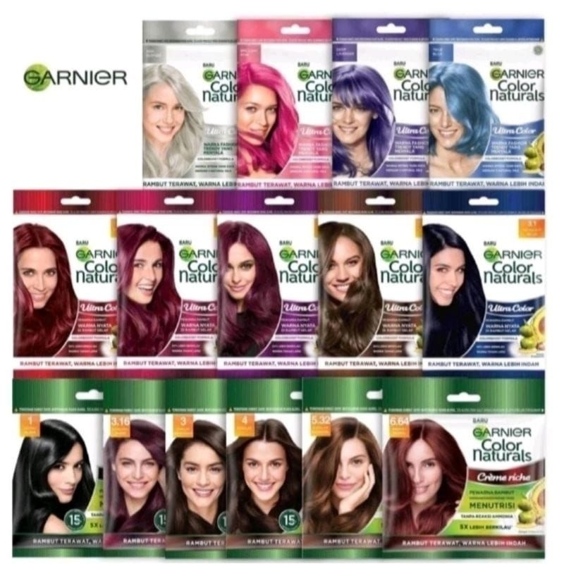 GARNIER CAT RAMBUT- PEWARNA RAMBUT GARNIER SASET
