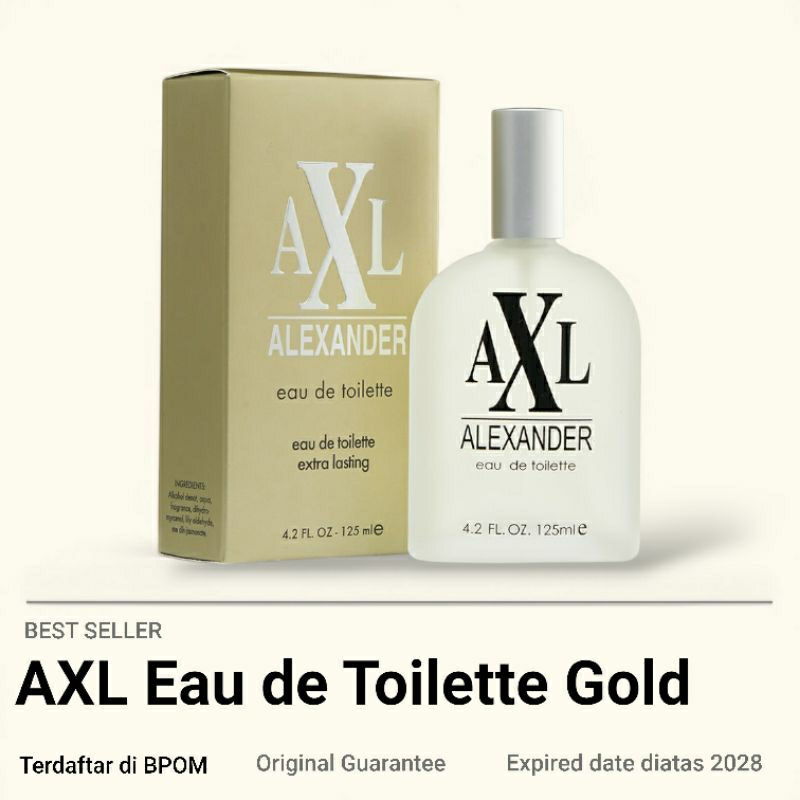 PARFUM AXL ALEXANDER EAU DE TOILETTE 125ML GOLD