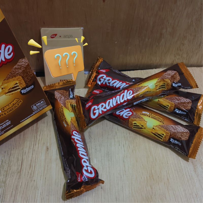 

Nabati Grande caramel crispy & chocolate 110gr (5pcs) edisi photocard aespa