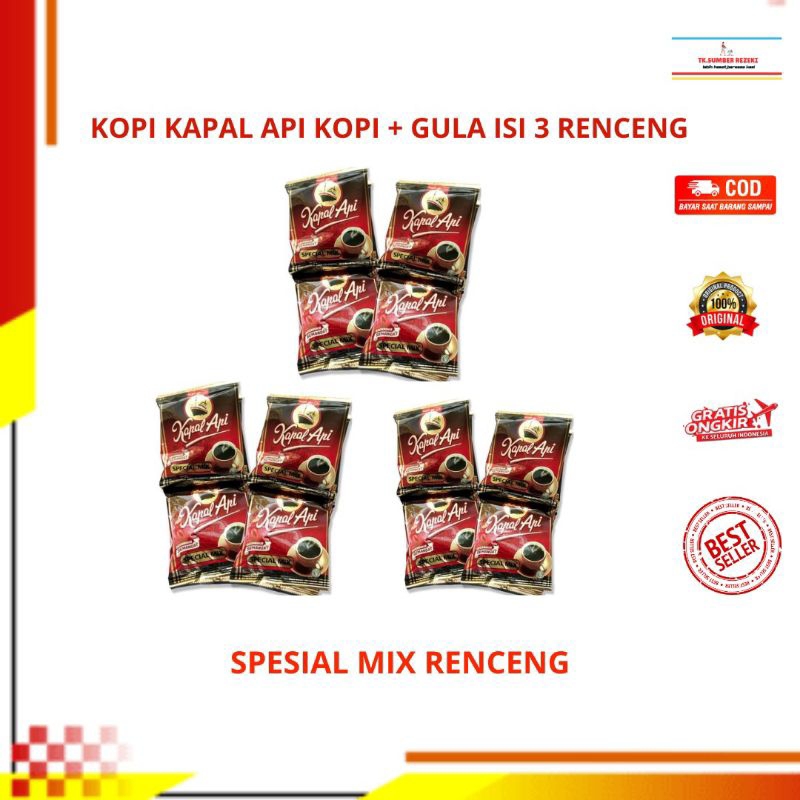 

[PAKET HEMAT ISI 3] Kopi Kapal Api Special Mix 1 Renceng isi 10 Sachet PROMO MURAH/Kapal Api Kopi Special Mix 1 Renceng Isi 10 Sachet PROMO MURAH