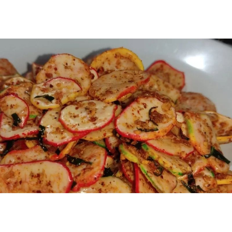 

Seblak kerupuk kering bantet daun jeruk