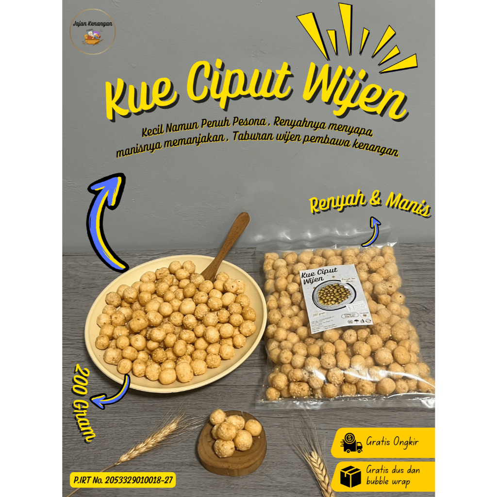 

Kue Ciput Wijen 200 Gram Camilan Tradisional Nostalgia