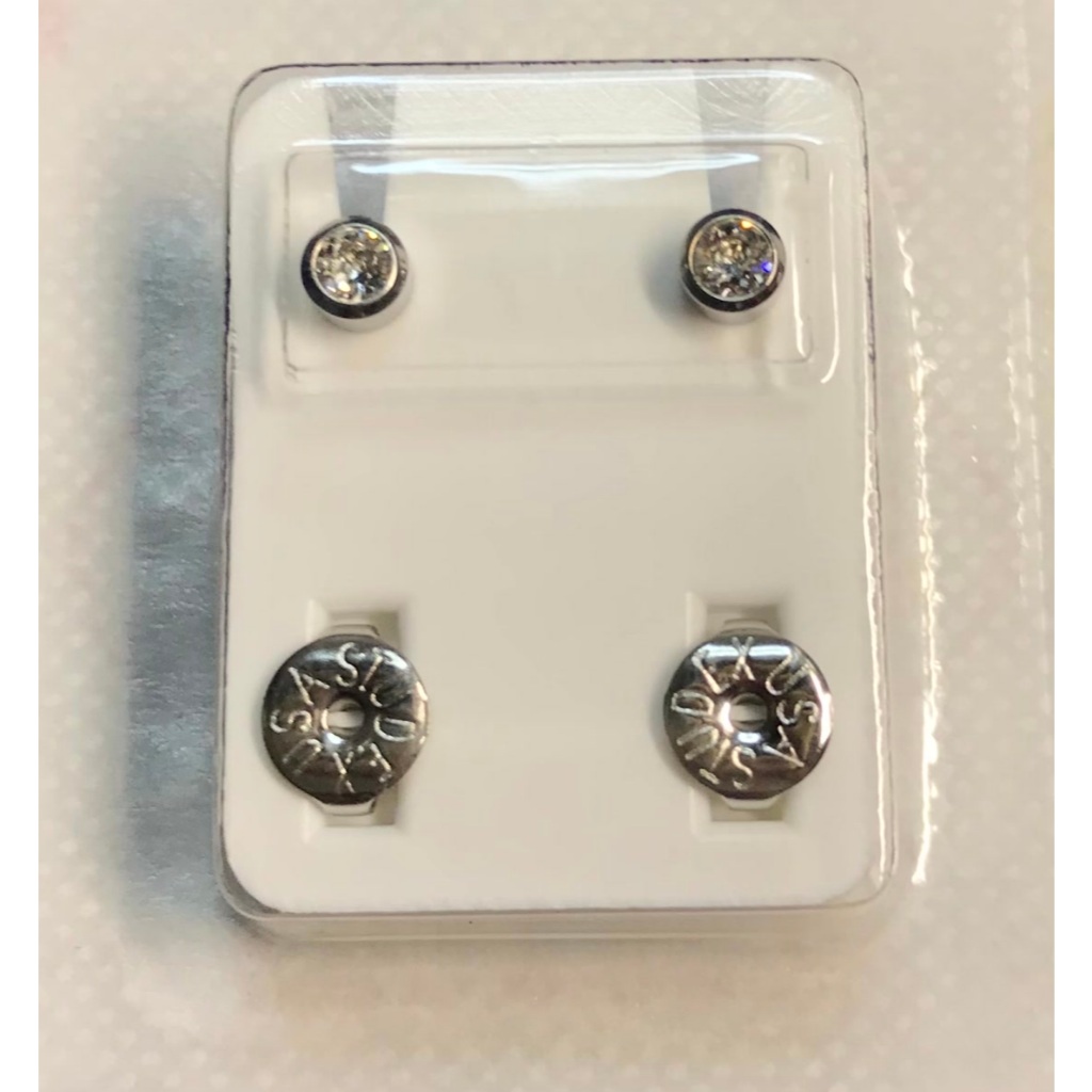 Earrings / Anting Kerabu Tindik Kuping SILVER STUDEX Original Made in USA  [ASLI DARI USA] [REAL PIC