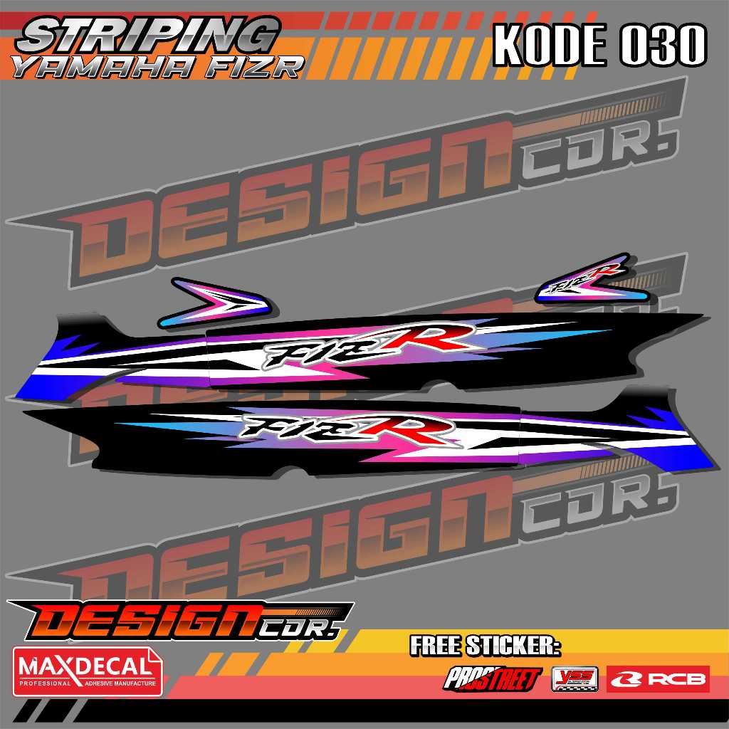 Striping variasi Fizr motif original