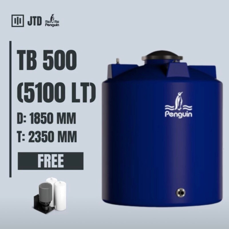 Toren / Tandon / Tangki Air Penguin Kapasitas 5100 Liter - TB 500