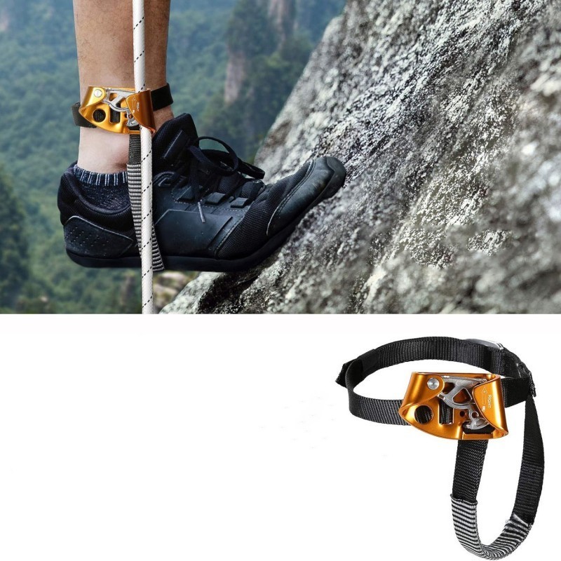 Pantin Foot Ascender Ascension Adjustable Foot Ascender Climbing Ascender Kaki Caving Climbing