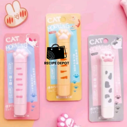 

Tipe x Tip X Correction Tape Labe Penutup Coretan Tulisan Karakter Cakar Kucing Dua Sisi Perlengkapan Sekolah Lucu