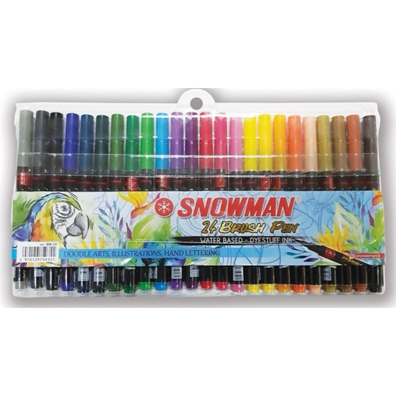 BRUSH PEN SNOWMAN SET 24, SET 12, SET 6 BM