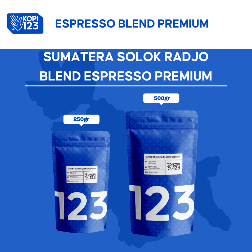 

KOPI SUMATRA SOLOK RADJO BLEND ESPRESSO PREMIUM 500GR