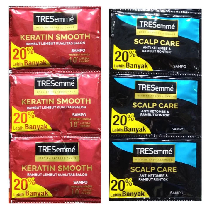 SAMPO TRESEMME SACHET / 1 RENCENG ISI 12