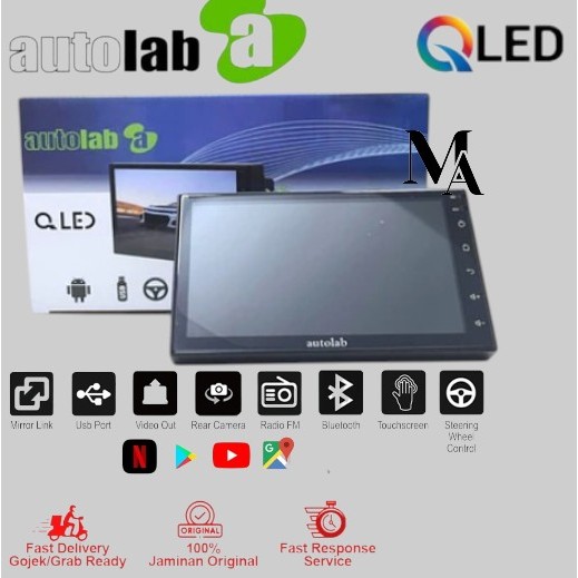 head unit mobil Android AUTOLAB star 7 9 inch ram 2/32gb ips