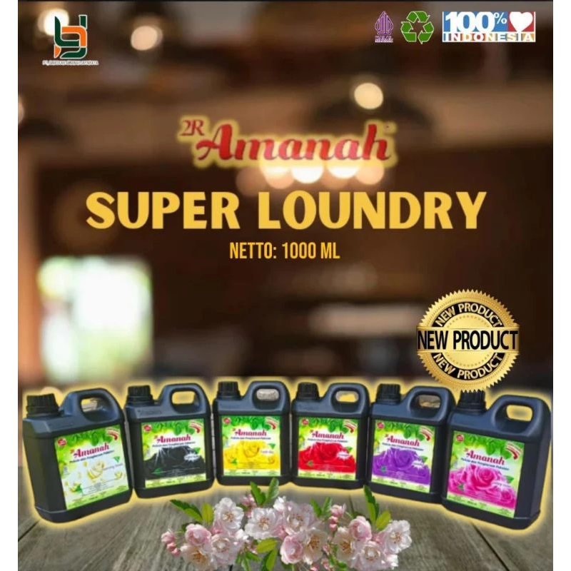 Amanah Super Laundry Pelicin dan Pengharum Pakaian 1000ml