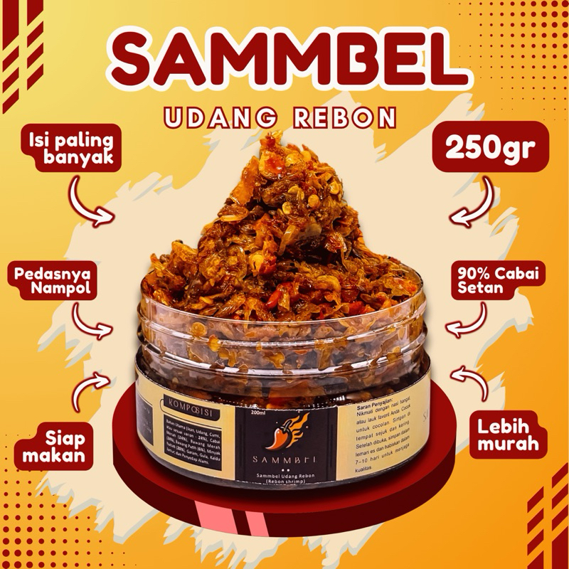

Sambal Udang Rebon Premium SAMMBEL – Pedasnya Nagih, Gurihnya Mantap (250gr)