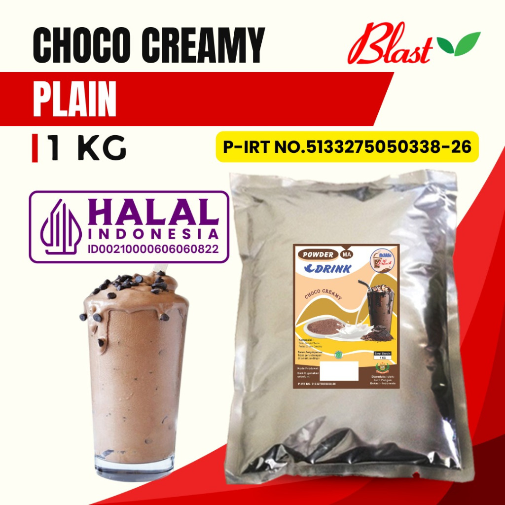 

Bubuk CHOCO CREAMY 1 KG - Bubuk Minuman Rasa Cokelat Cream - Chocolate Creamy / Powder Drink