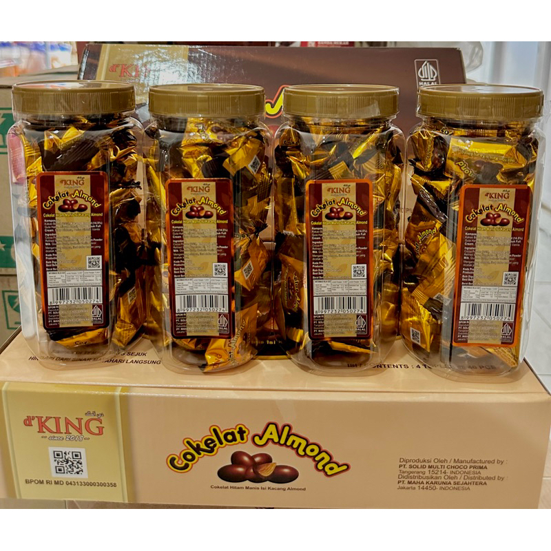 

D’King Coklat Almond (PER TOPLES)