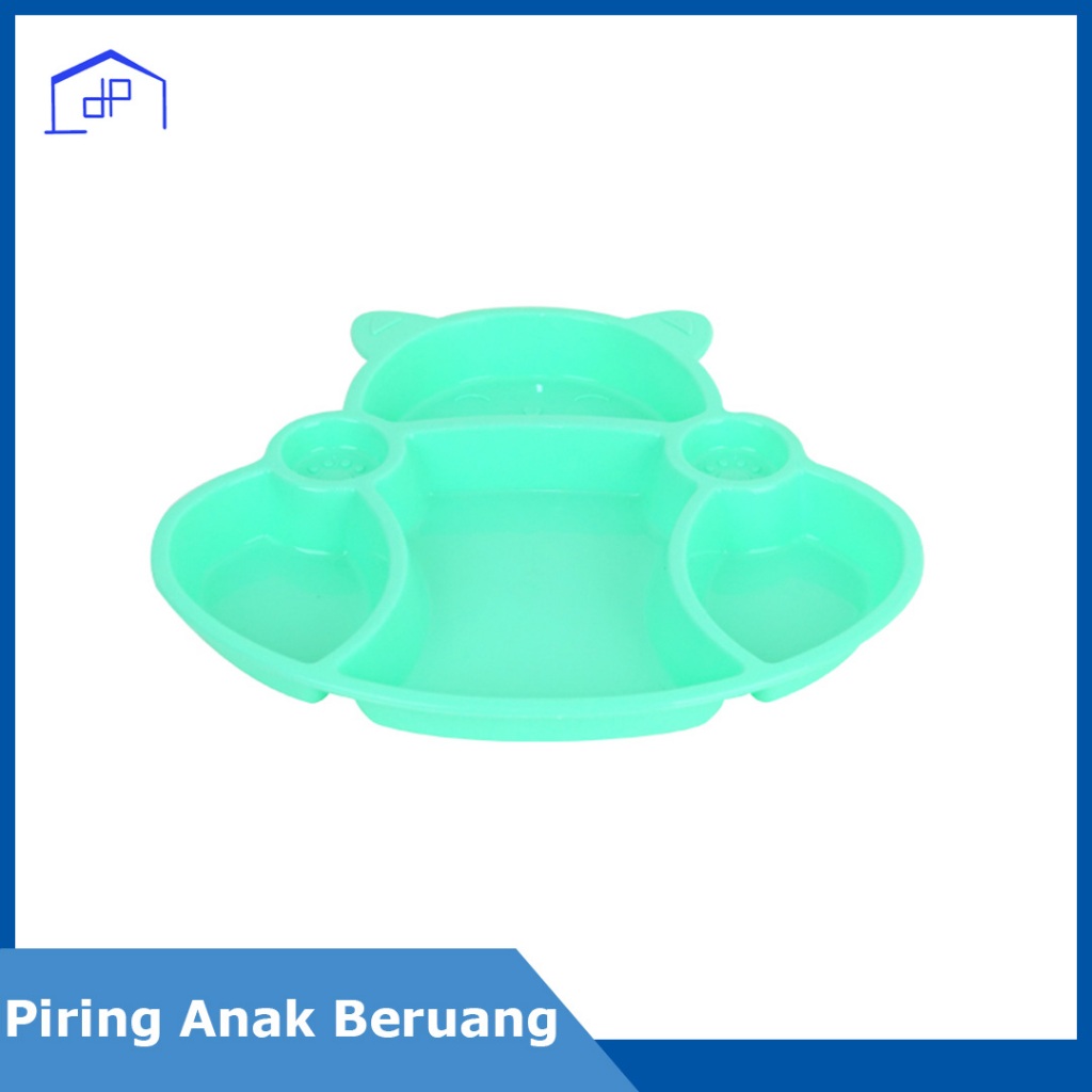 Piring Anak Beruang - Piring Saji - Piring Plastik - Piring Makan - Tempat Makan Anak - Wadah Makan 