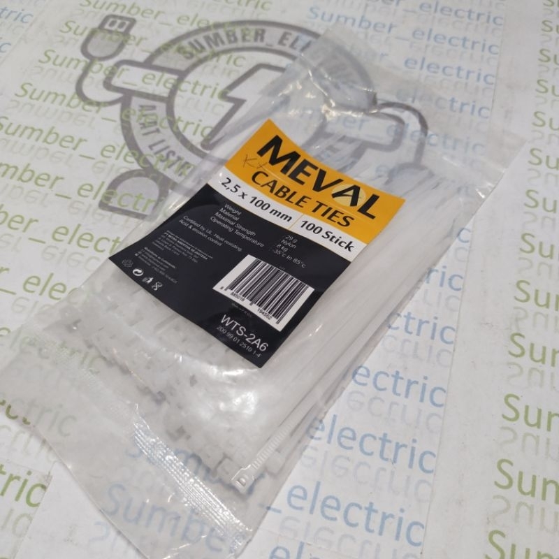 

kabel / tali ties 2.5x100mm (10cm) MEVAL