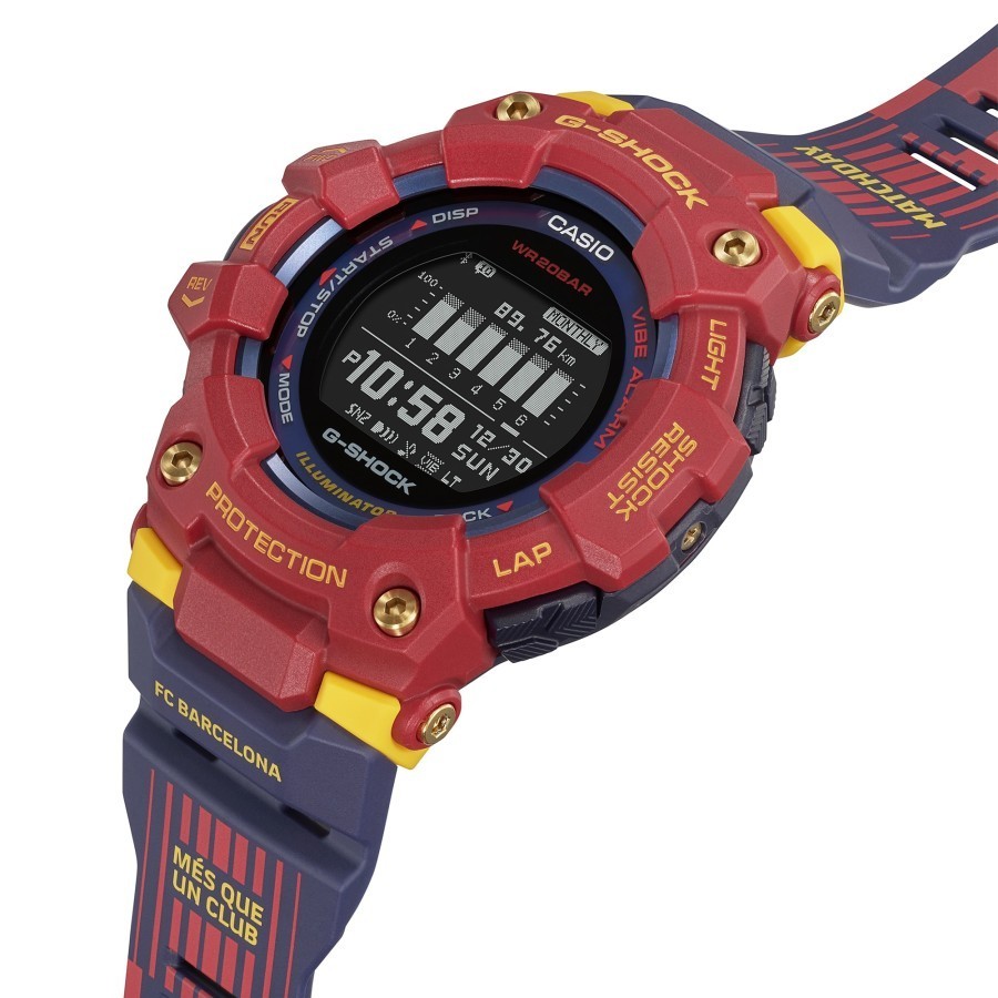 100% original  Jam Tangan Casio G-SHOCK GBD-100BAR-4DR FC Barcelona LE