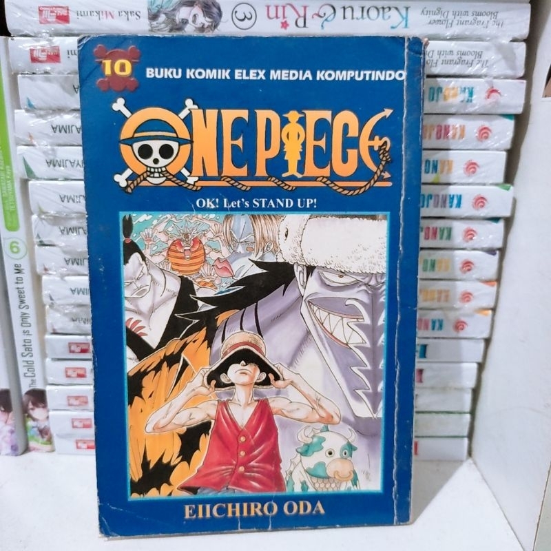 komik one piece vol 10 versi kertas koran lama preloved