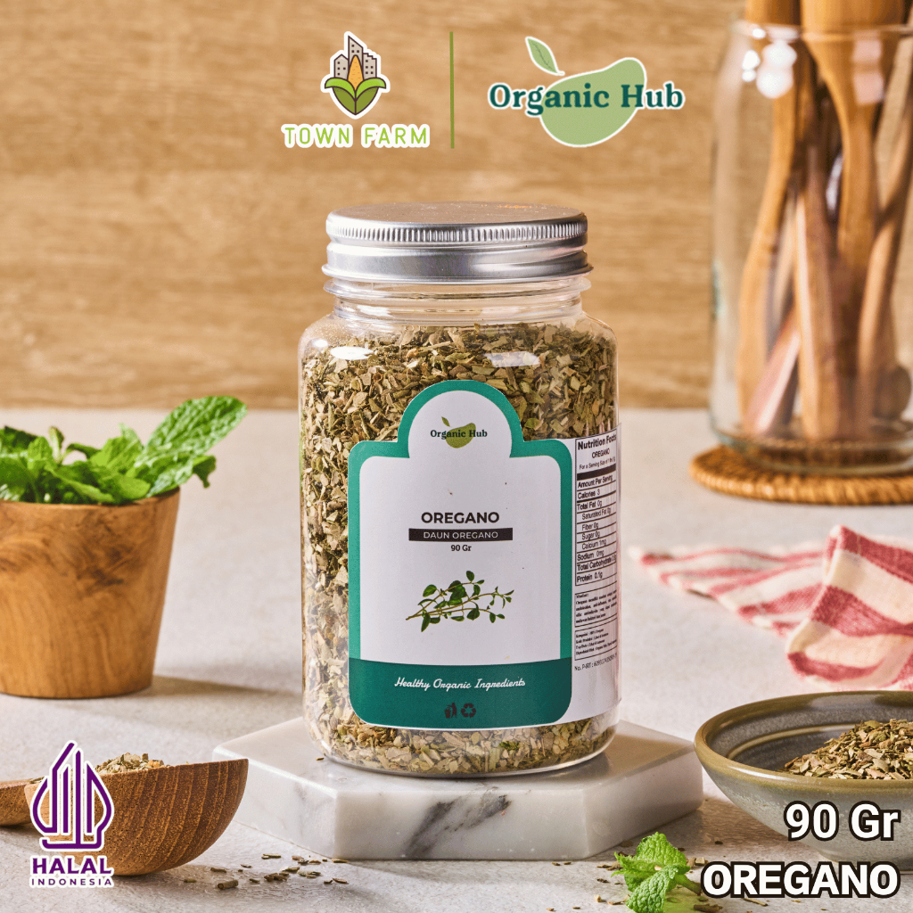 

Organic Hub Oregano Pure Daun Origano Kering Rempah Bumbu Dapur Premium 90 gr