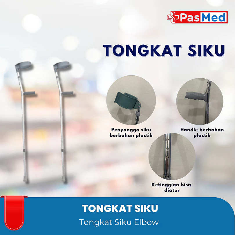 PASMED | Tongkat Siku / Tongkat Jalan Elbow Sella / tongkat Siku Elbow