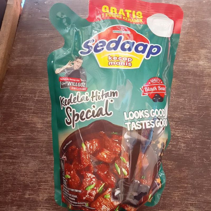 

Kecap sedaap 725g (bonus piring keramik)