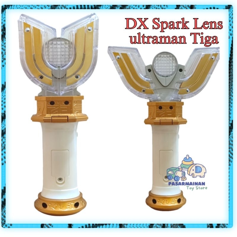 Mainan Senjata Ultraman Tiga Dx Spark lens Ada Suara dan lampu